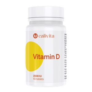 Calivita Vitamin D 2000 IU bočica sa 60 tableta prirodnog D3 vitamina za zdravlje kostiju imunitet i mišićnu funkciju dodatak prehrani
