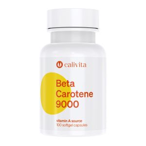 Calivita Beta Carotene 9000 dodatak prehrani bočica sa 100 softgel kapsula prirodni izvor vitamina A za zdravlje kože očiju i imuniteta