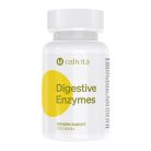 Calivita Digestive Enzymes dodatak prehrani od 100 tableta s pankreatinom i biljnim enzimima u bijeloj bočici s žutim krugom