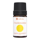 CaliVita organsko eterično ulje tamjana (Frankincense) u tamnoj staklenoj bočici od 5 ml s bijelom etiketom i žutim krugom za aromaterapiju i duhovnu praksu