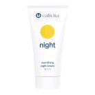 CaliVita Night hranjiva noćna krema 50 ml u bijeloj posudici s žutim krugom za dubinsku regeneraciju i njegu kože tijekom noći