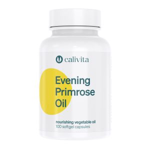 Calivita Evening Primrose Oil bočica s 100 softgel kapsula za hormonsku ravnotežu i zdravlje kože