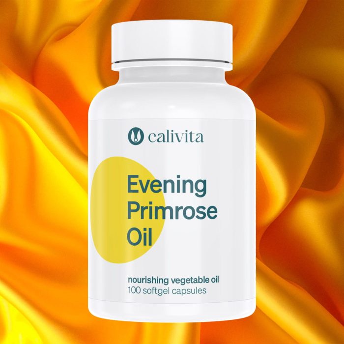 Calivita Evening Primrose Oil bočica s 100 softgel kapsula od 500mg za hormonsku ravnotežu žena