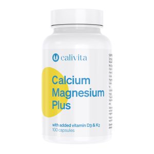 Calivita Calcium Magnesium Plus kapsule, dodatak prehrani s vitaminom D3 i K2, 100 kapsula