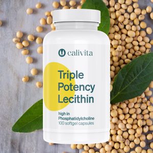 Calivita Triple Potency Lecithin, lecitin, fosfatidilkolin, softgel kapsule, soja, sojino zrno