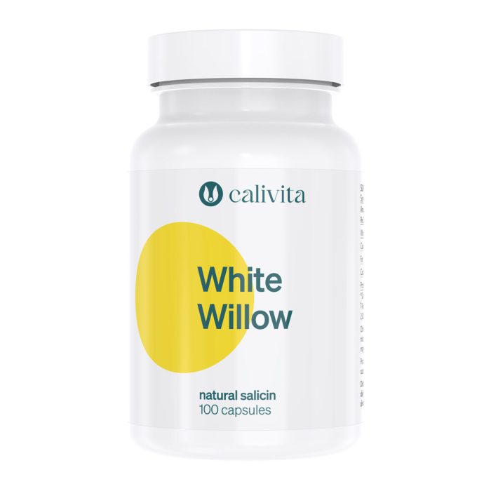Calivita White Willow kapsule, prirodni salicin za zdravlje, bočica od 100 kapsula