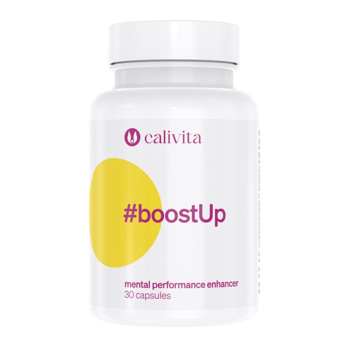 Calivita boostUp 30 kapsula dodatak za mentalne performanse u bijeloj bočici s bakopom i ginkgo bilobom za koncentraciju i pamćenje Calivita boostUp 30 kapsula dodatak za mentalne performanse u bijeloj bočici s bakopom i ginkgo bilobom za koncentraciju i pamćenje
